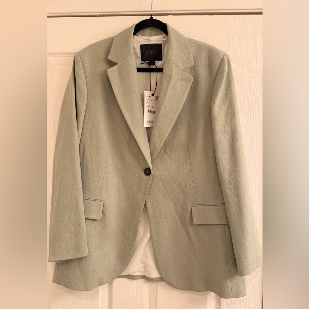 New Zara Women's Light Green Blazer